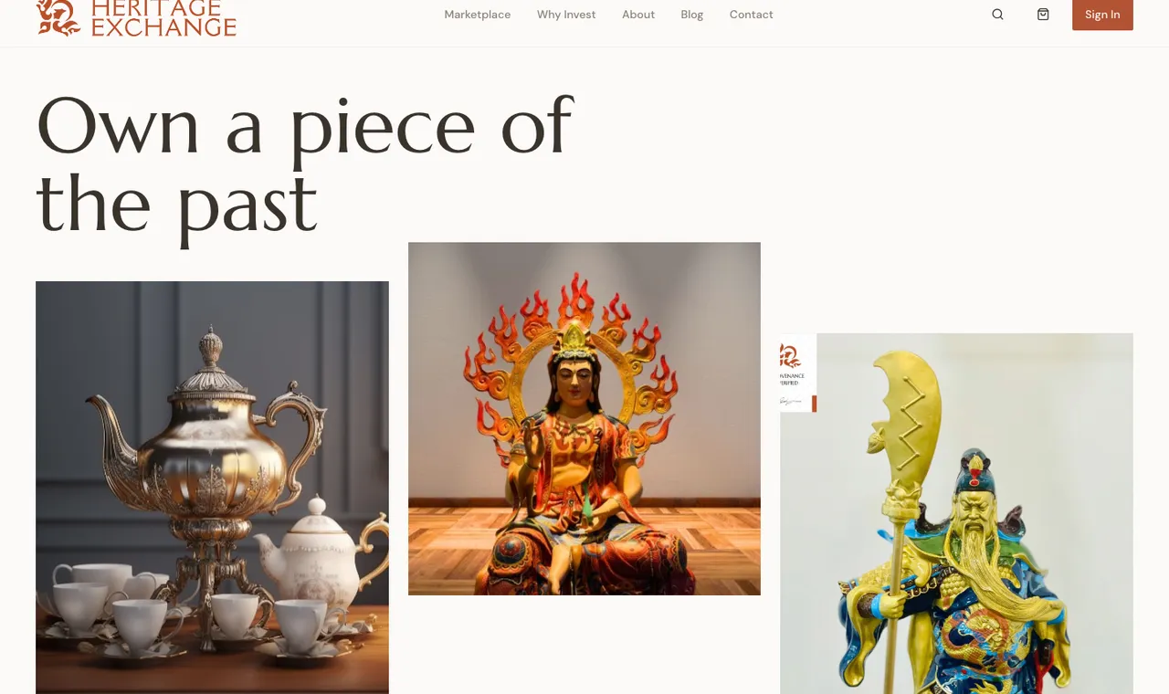 The Heritage Exchange screenshot
