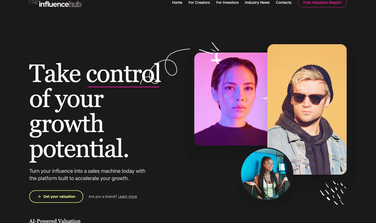 InfluenceHub screenshot